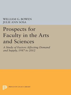 cover image of Prospects for Faculty in the Arts and Sciences